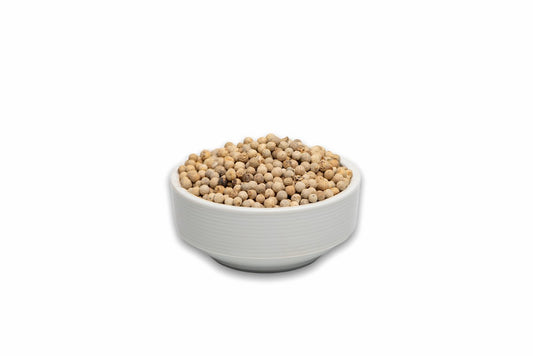 Poivre blanc non moulu. (100 g)